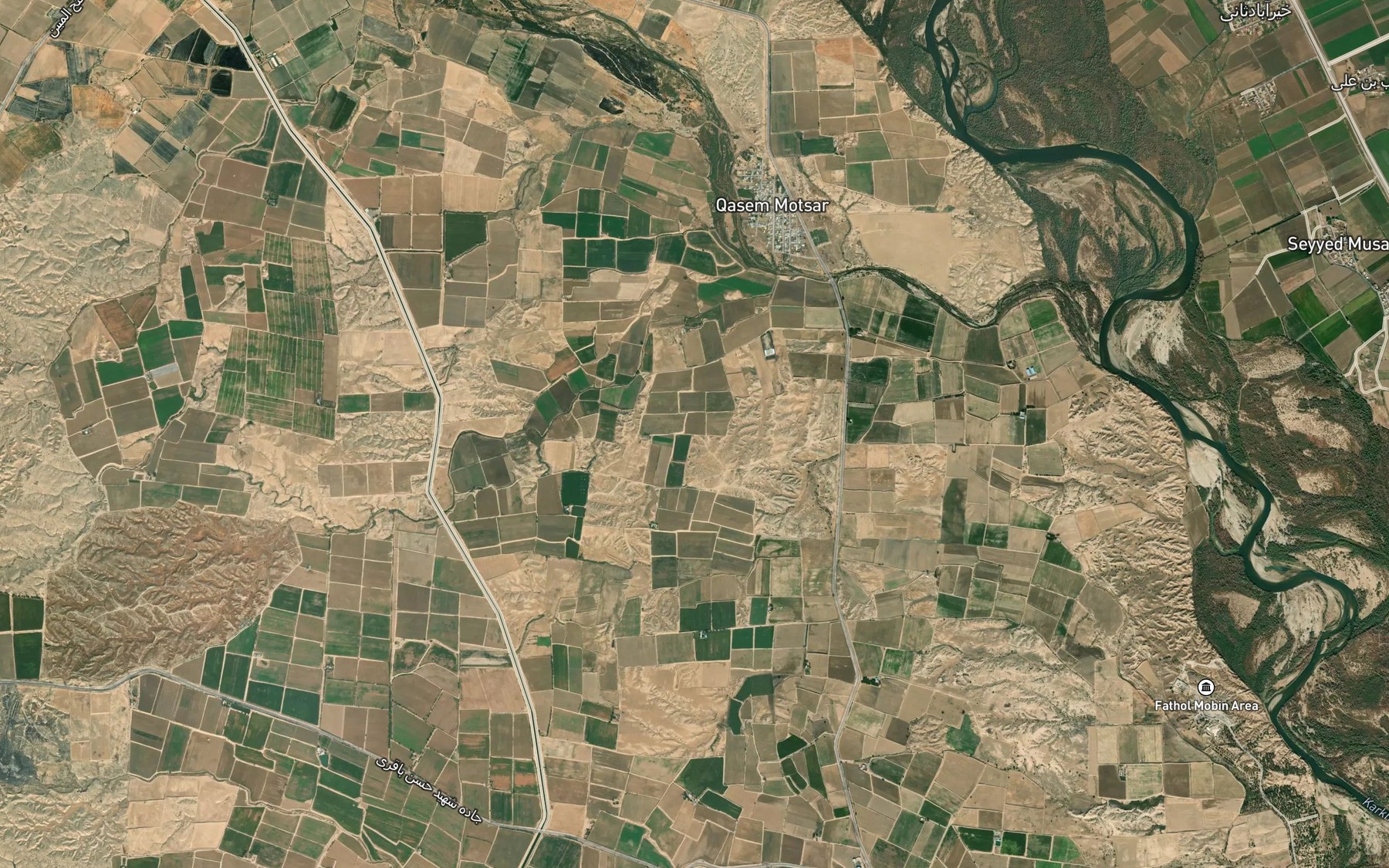 Satellite map of the Shakheh Rud