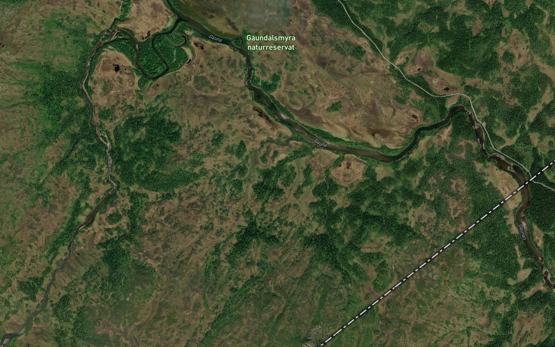 Satellite map of the Merkesbekken