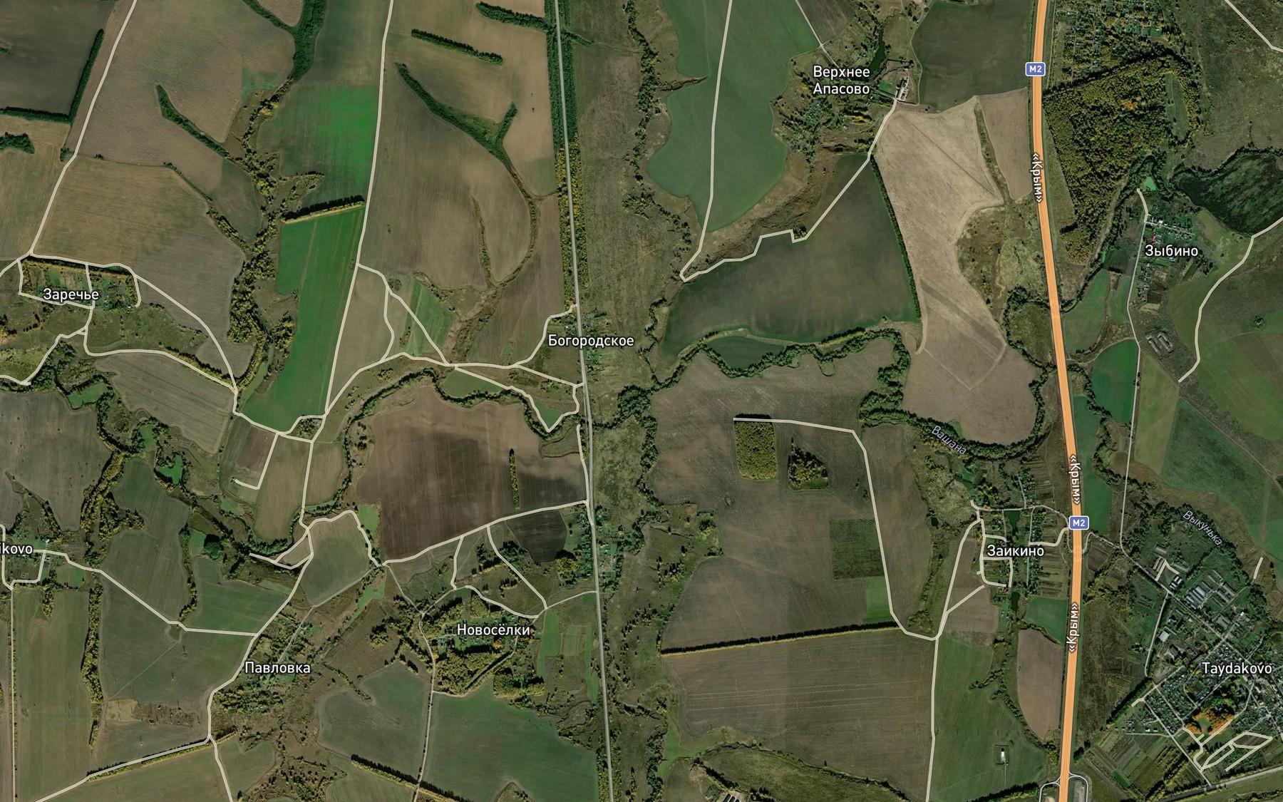 Satellite map of the Sulema