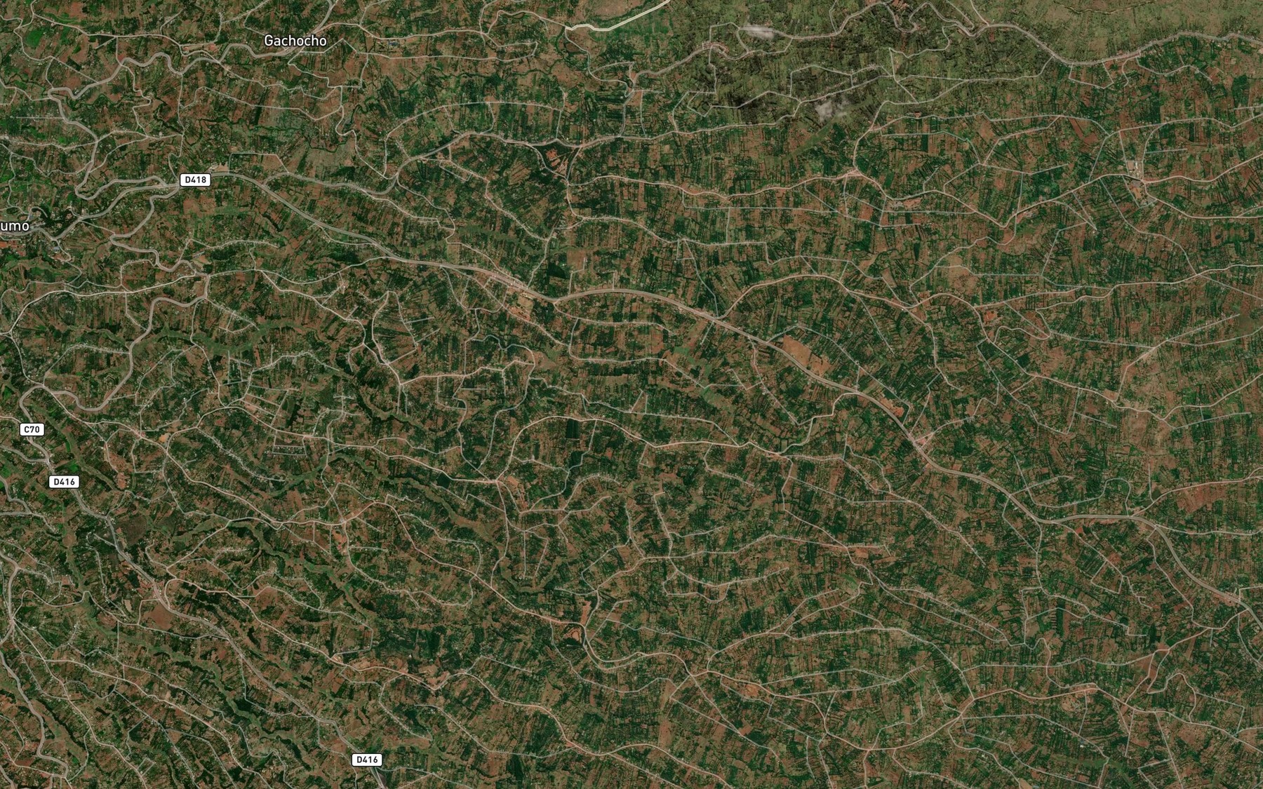 Satellite map of the Gatune