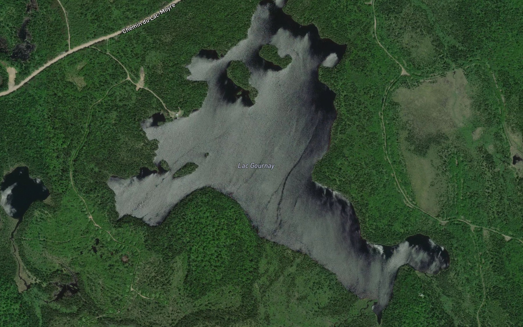 Satellite map of the Lac Gournay