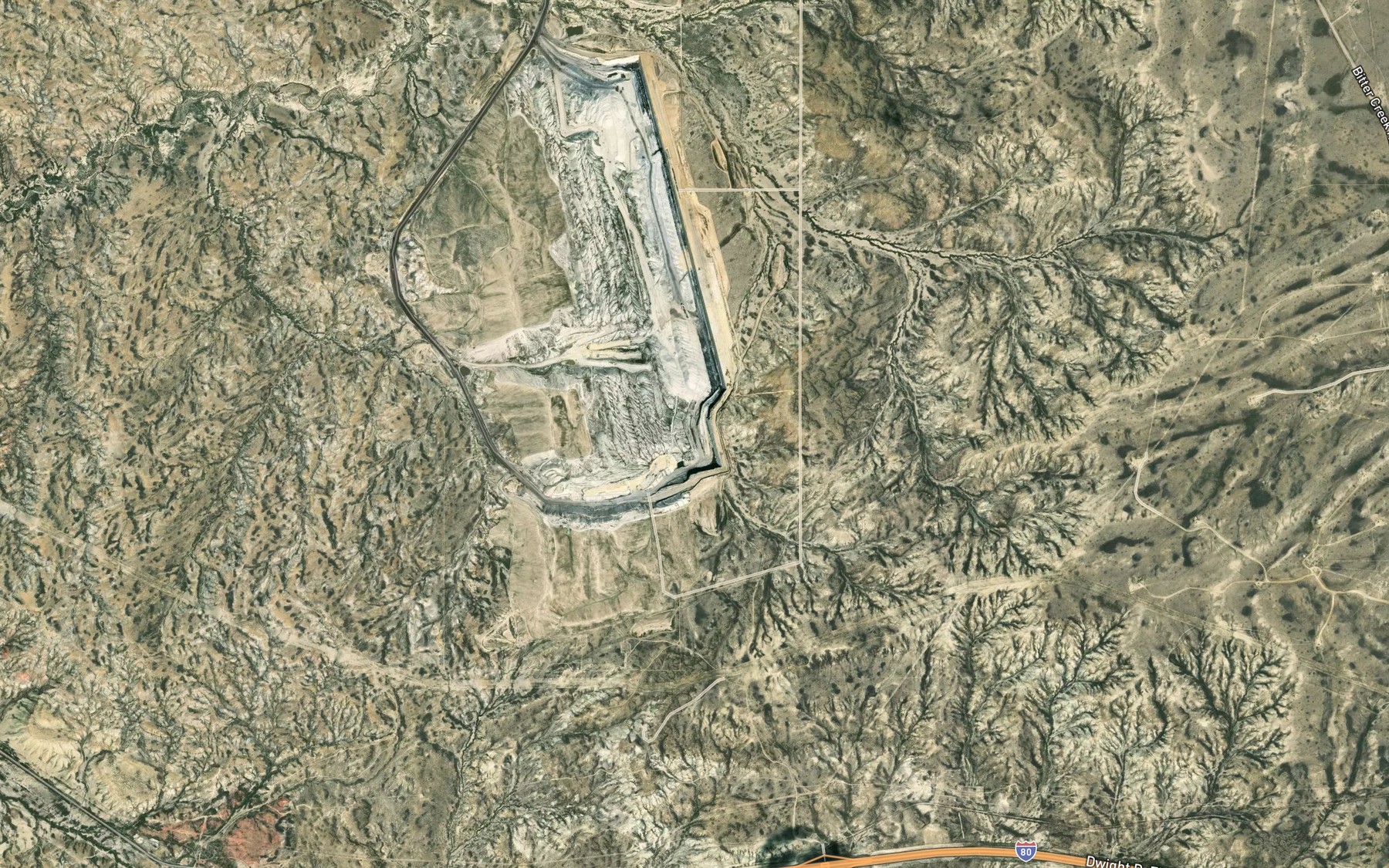 Satellite map of the Tenmile Reservoir Number 3