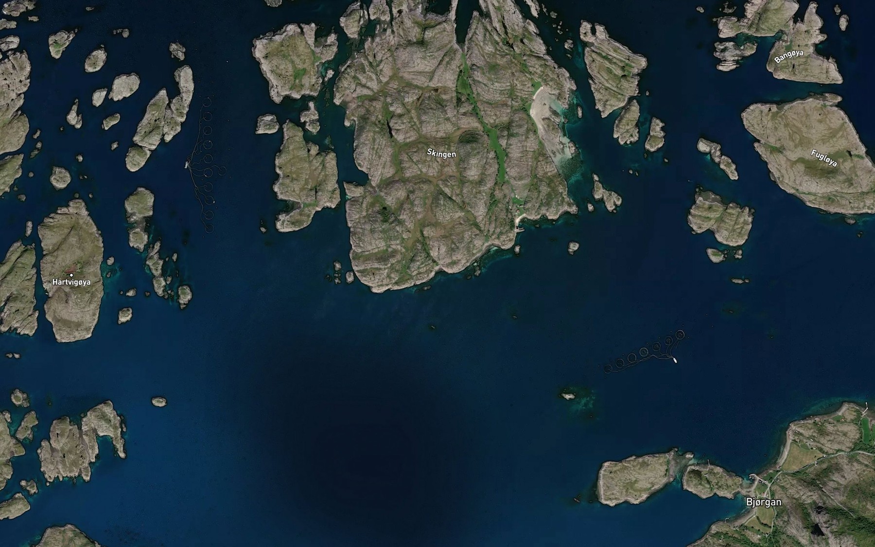 Satellite map of the Gronvika