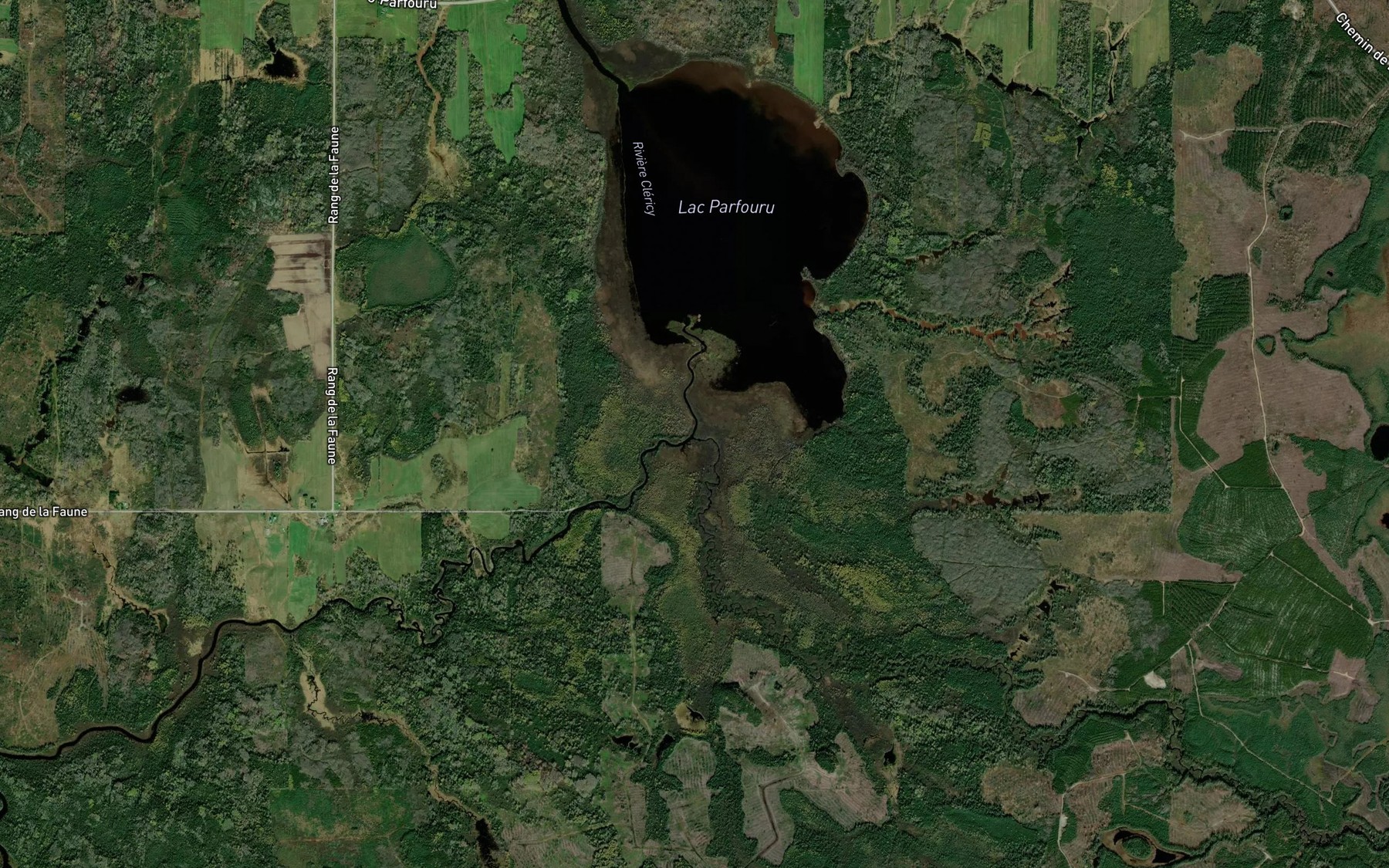 Satellite map of the Ruisseau Talbot