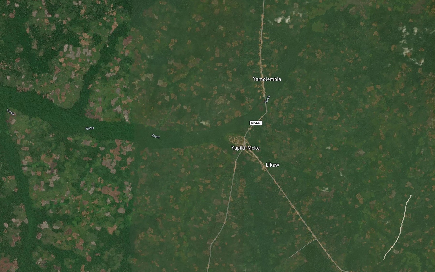 Satellite map of the Likaw