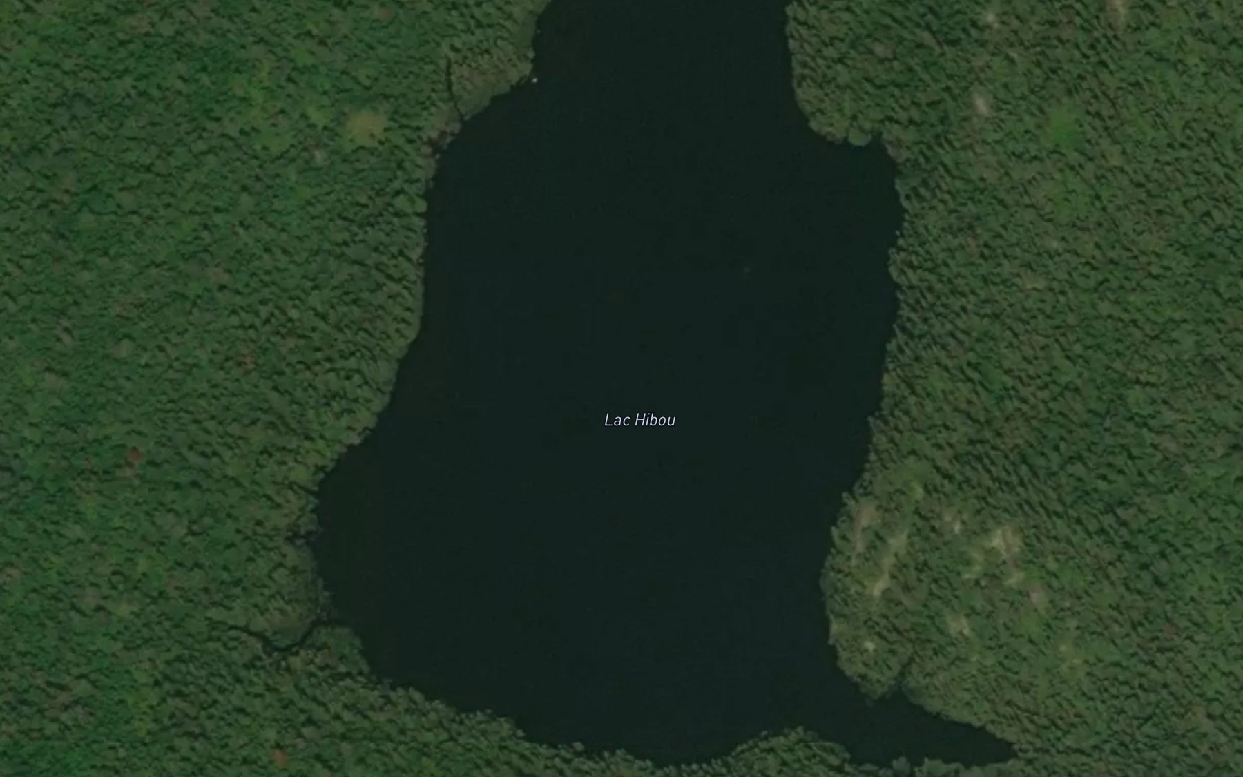 Satellite map of the Lac Hibou
