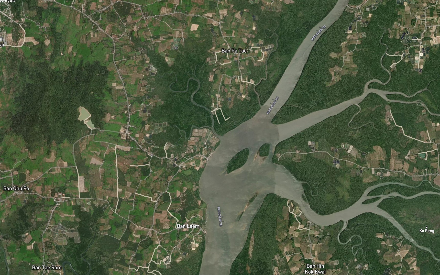 Satellite map of the Khlong Ba