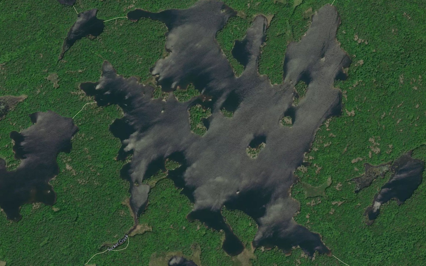 Satellite map of the Clear Lake