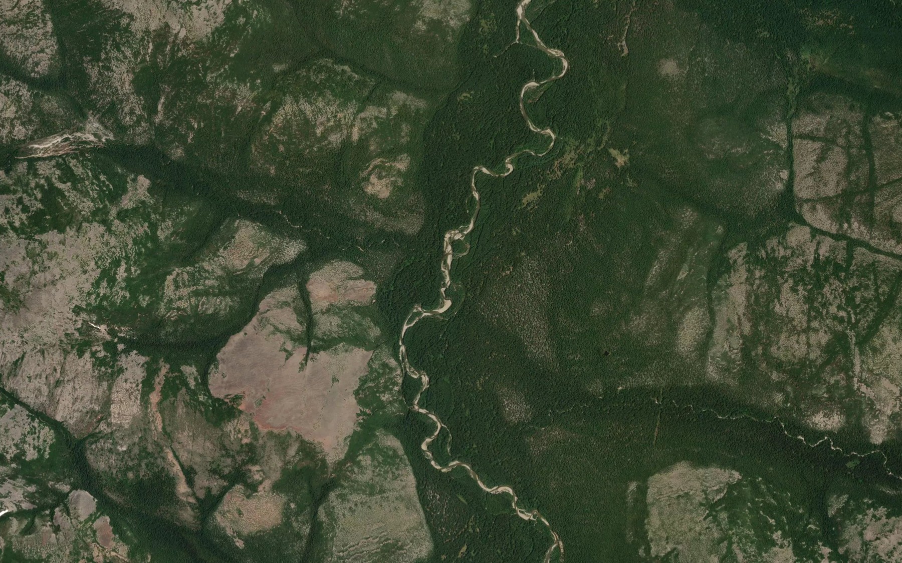 Satellite map of the Mevakan