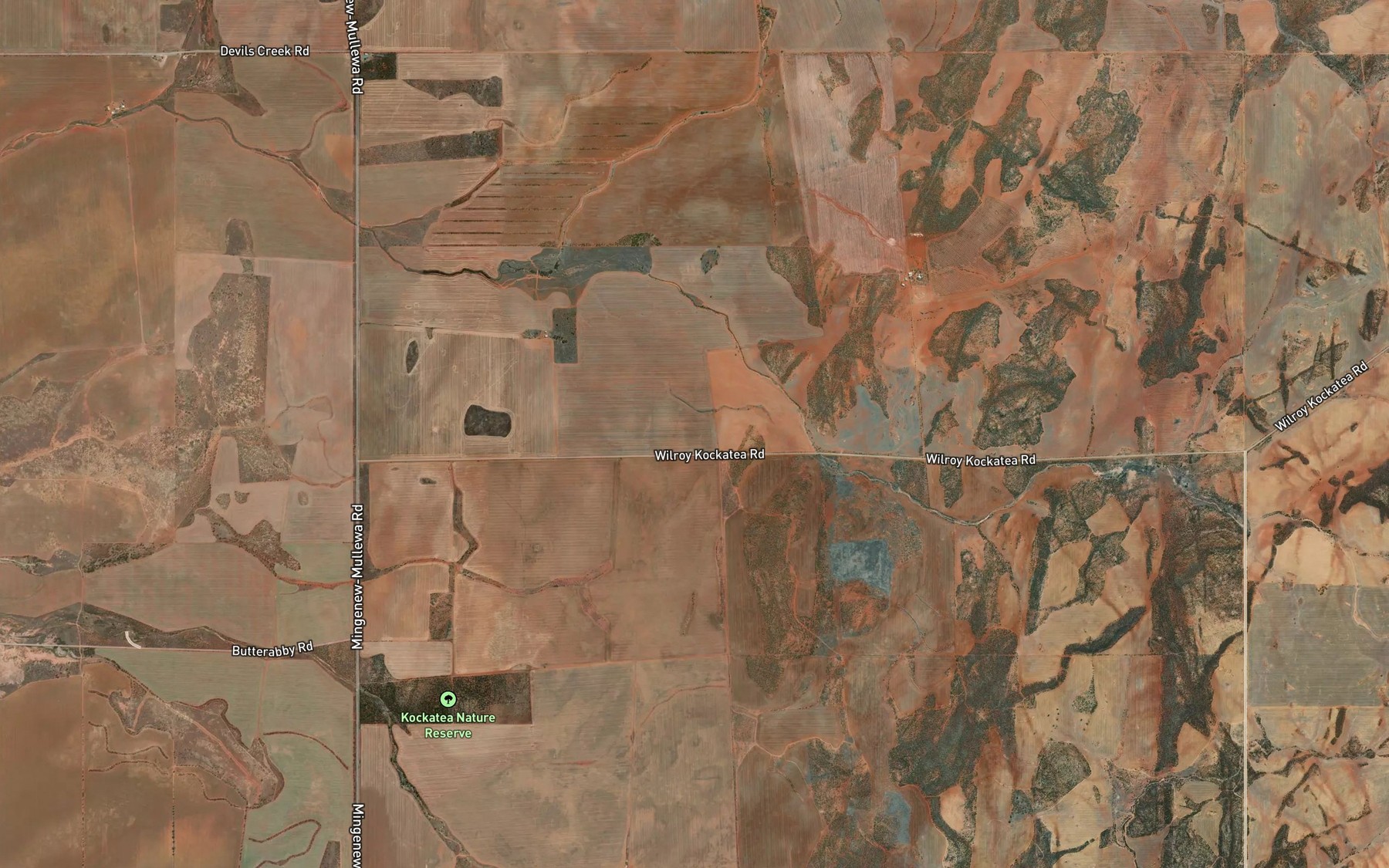 Satellite map of the Kockatea Spring