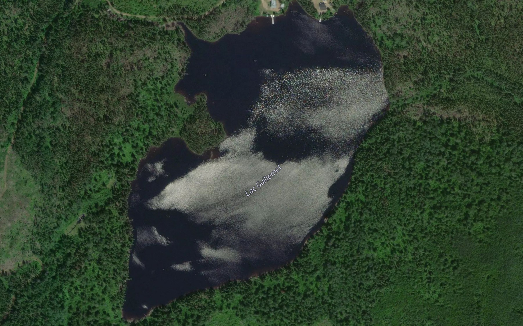 Satellite map of the Lac Guillemet