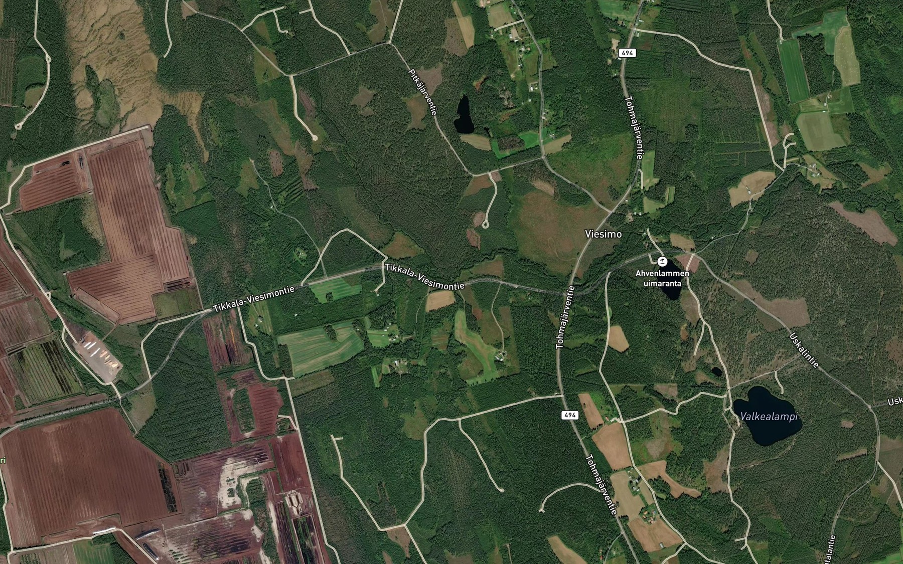 Satellite map of the Koirapuro
