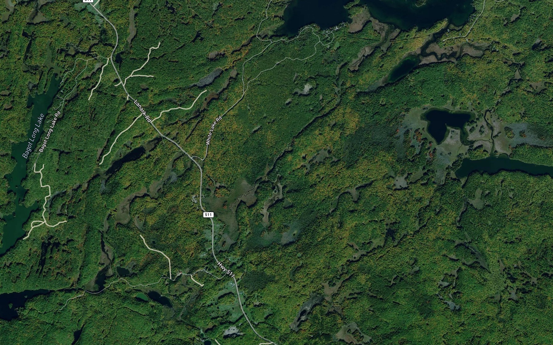 Satellite map of the Craigs Creek