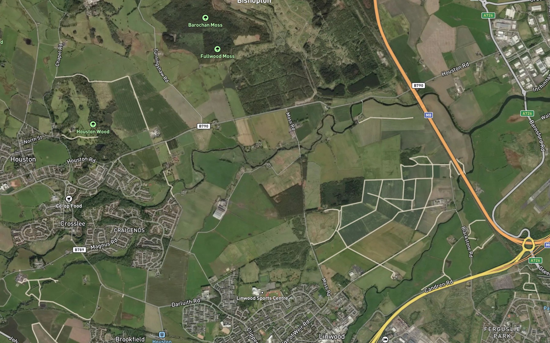Satellite map of the Locher Water
