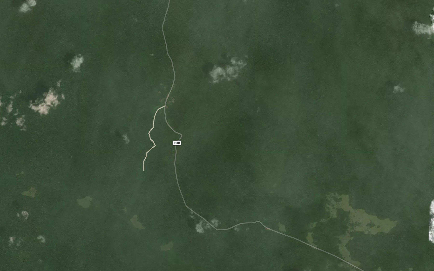 Satellite map of the Odiba