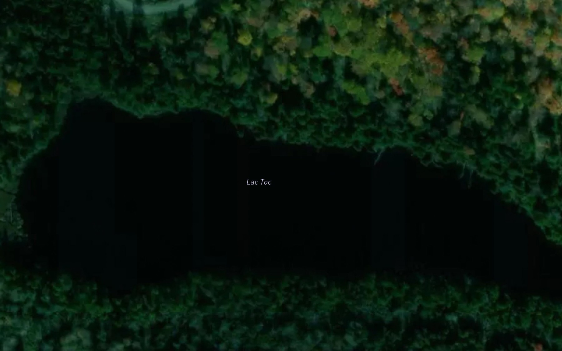 Satellite map of the Lac Toc