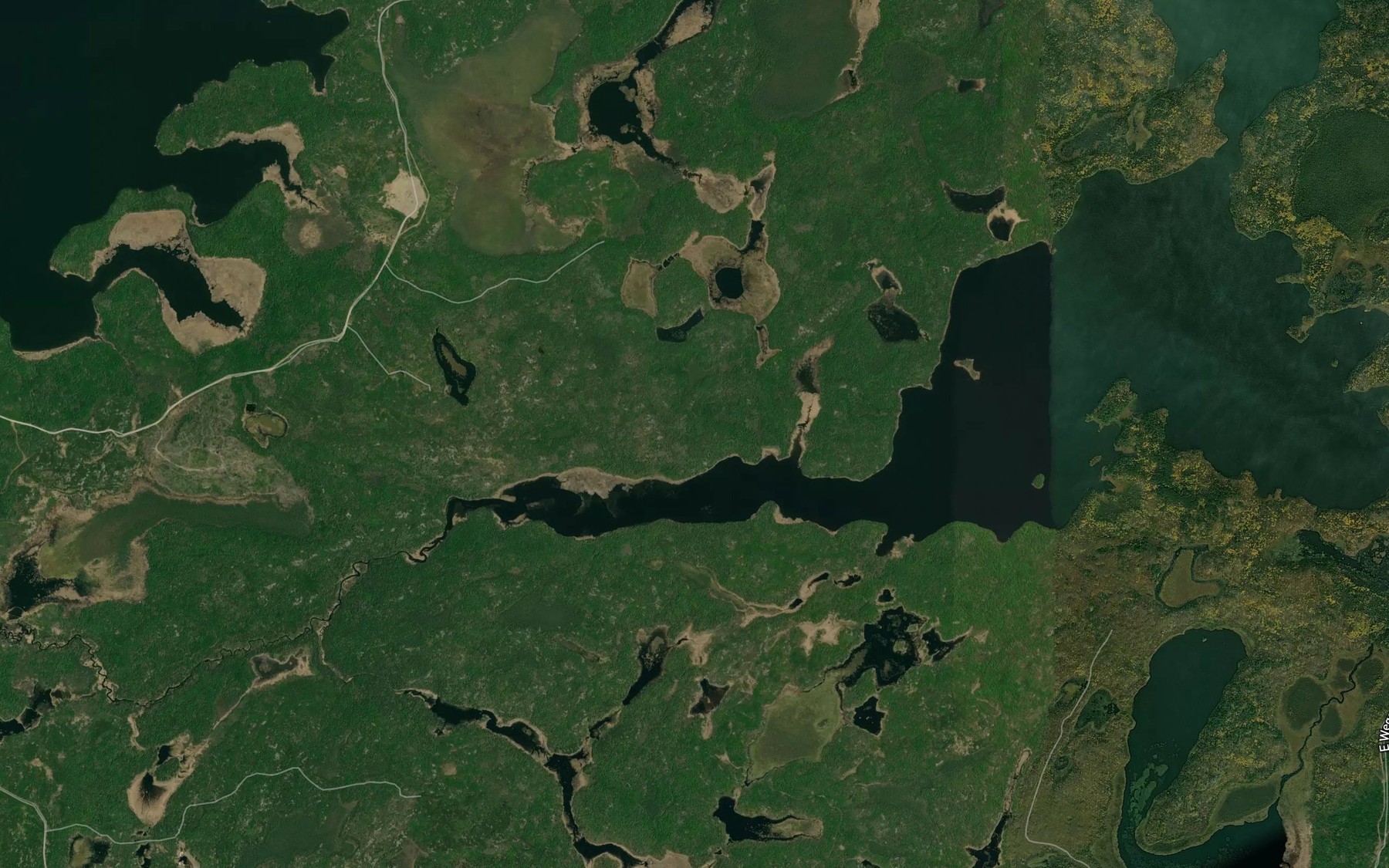 Satellite map of the Lost Bay