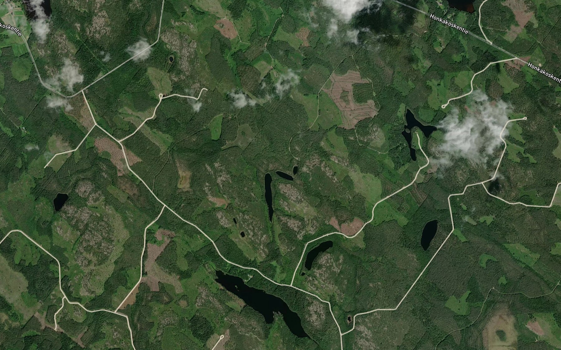 Satellite map of the Tikkalammet