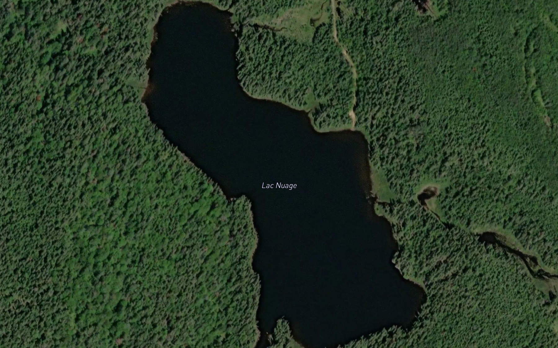 Satellite map of the Lac Nuage