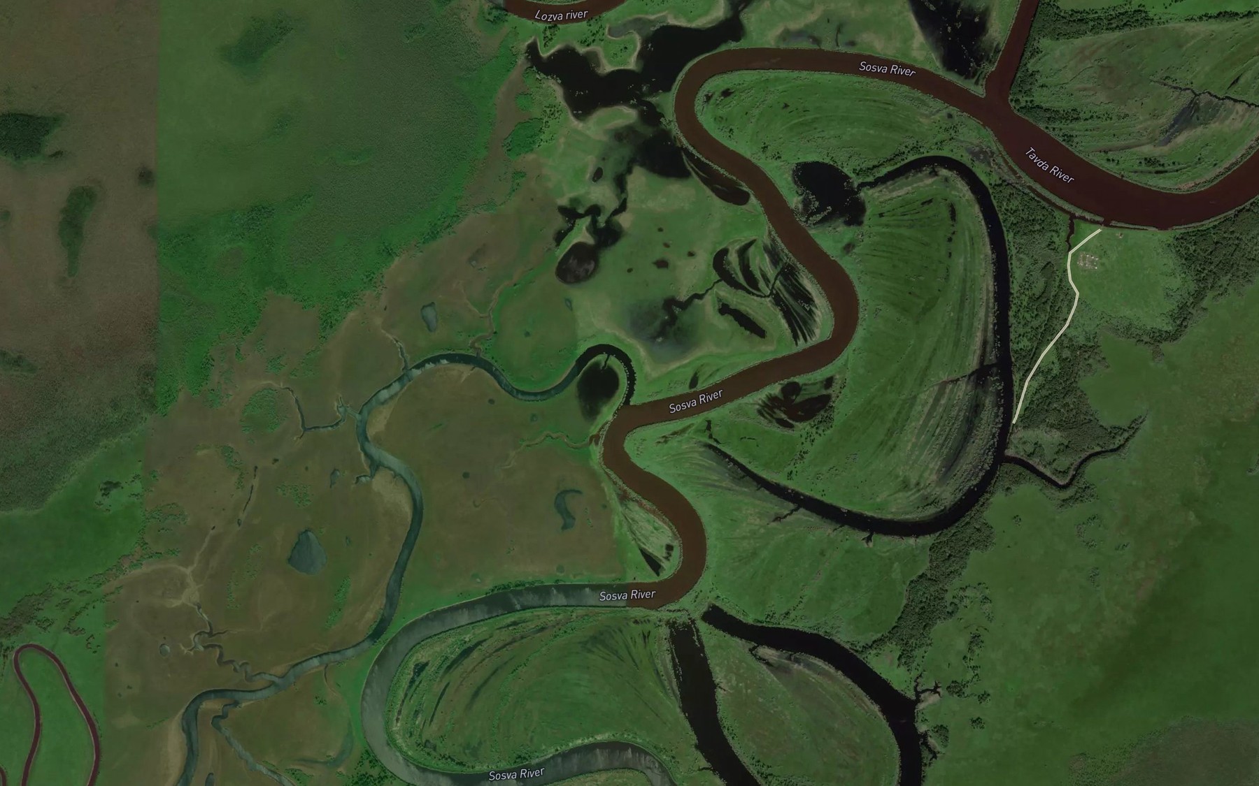 Satellite map of the Vorobina