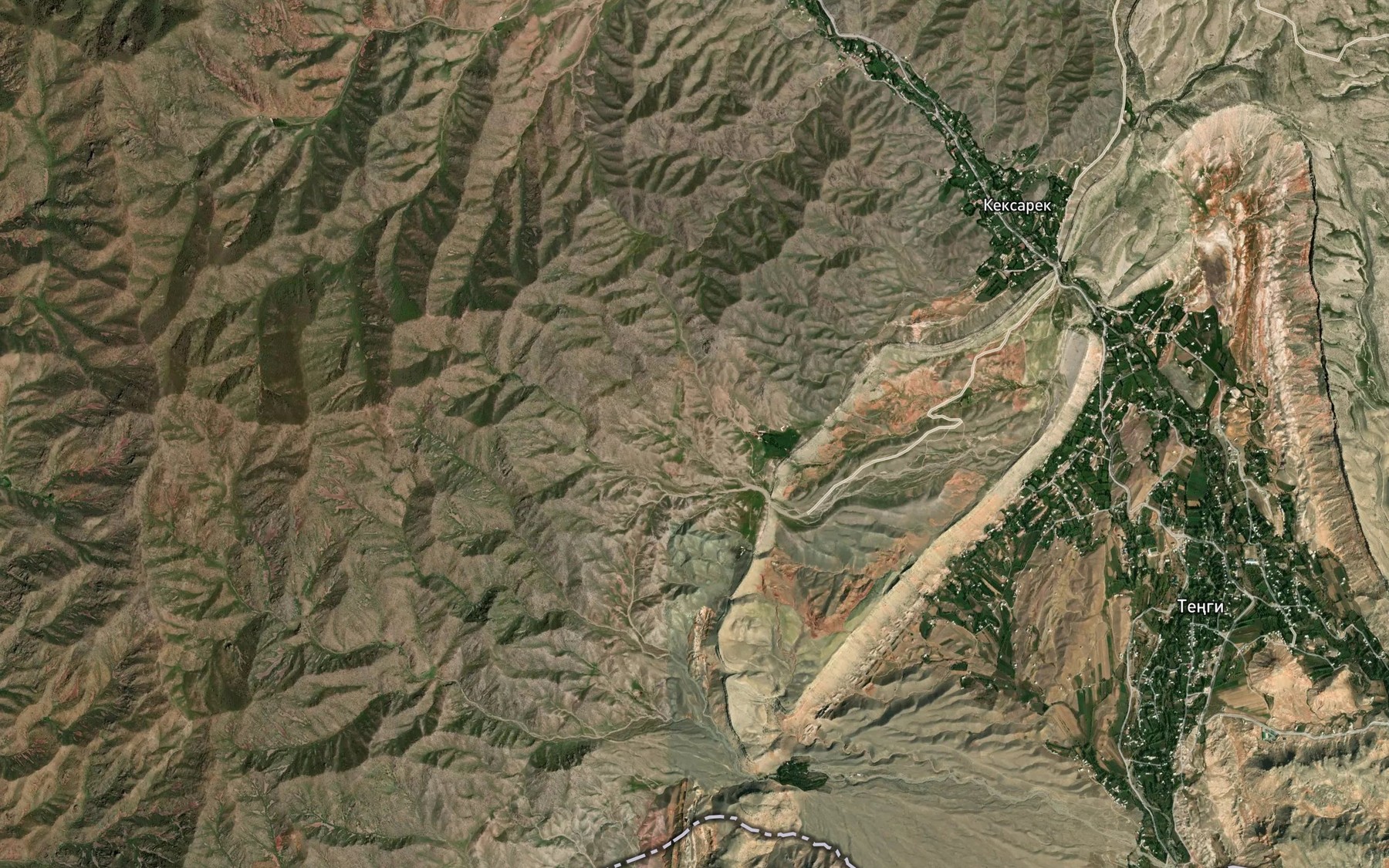 Satellite map of the Rodnik Dzhanchalybulak