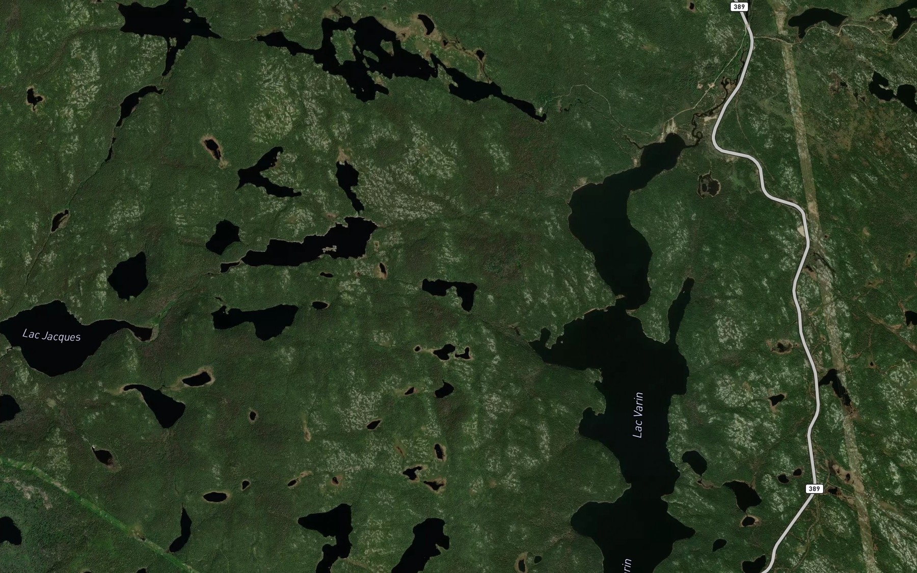 Satellite map of the Lac Mimi