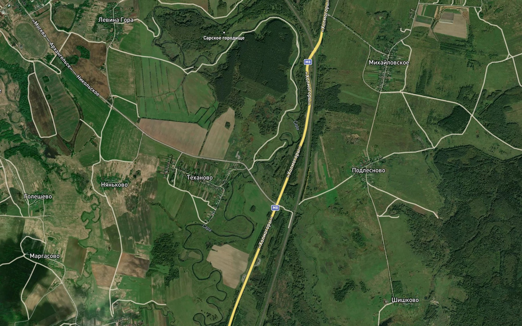 Satellite map of the Pulokhma
