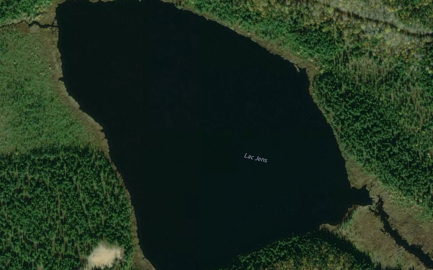 Satellite map of the Lac Jens