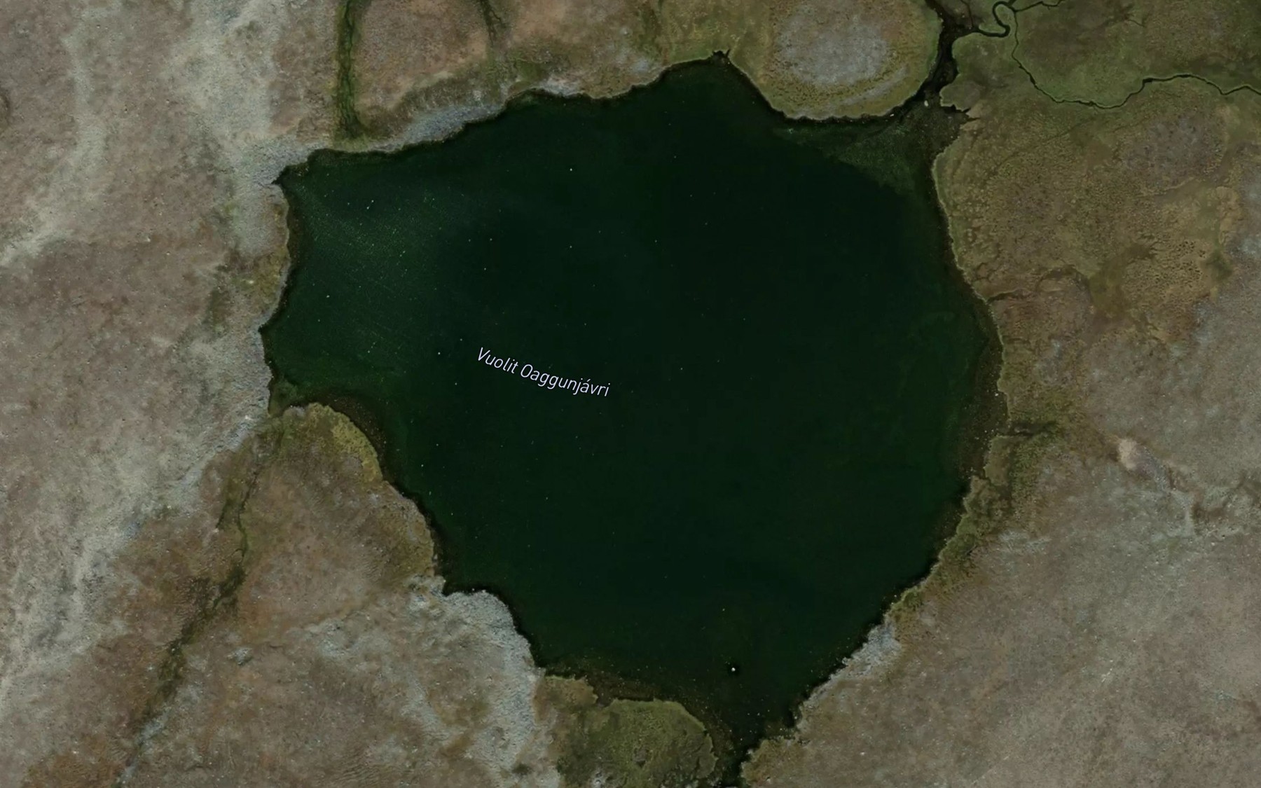Satellite map of the Oaggonjavri,vuolit
