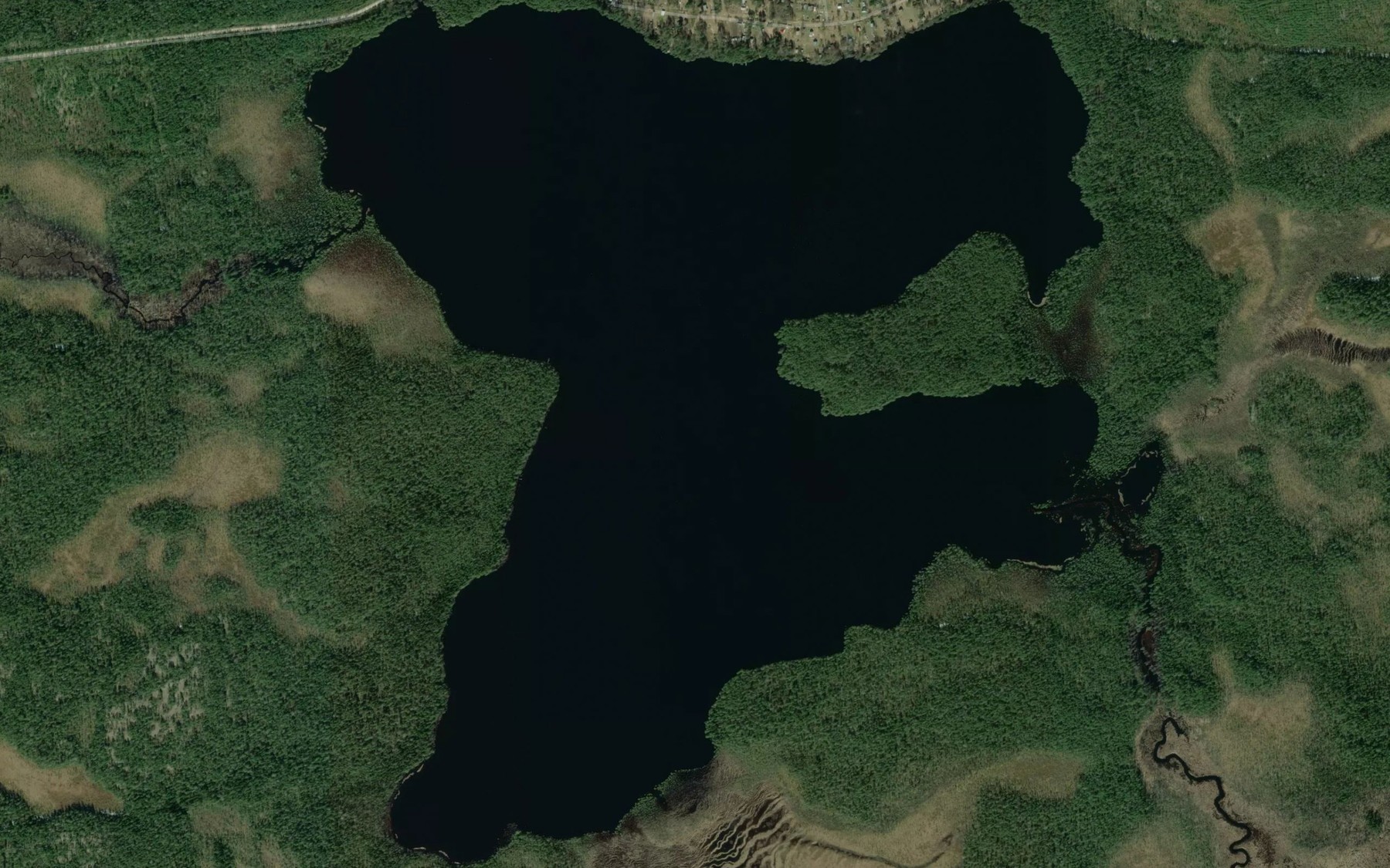 Satellite map of the Ozero Verkhneye Piyenzhungi