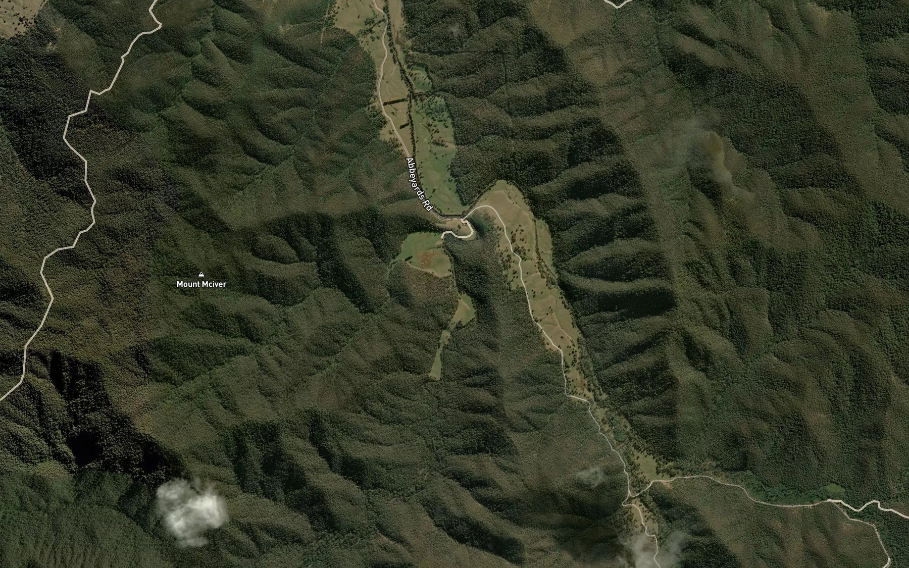 Satellite map of the Catherine River