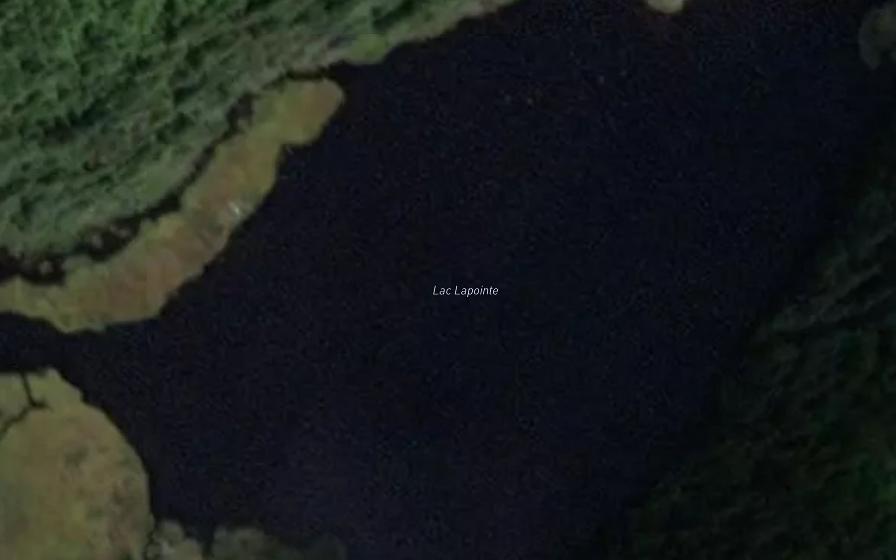 Satellite map of the Lac Lapointe