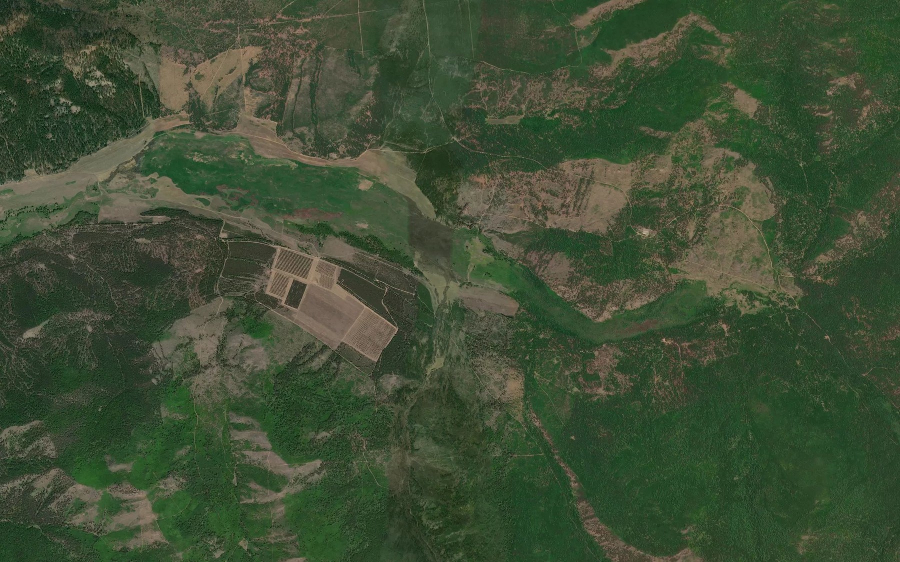 Satellite map of the Ruchey Yekhe-Gorkhon