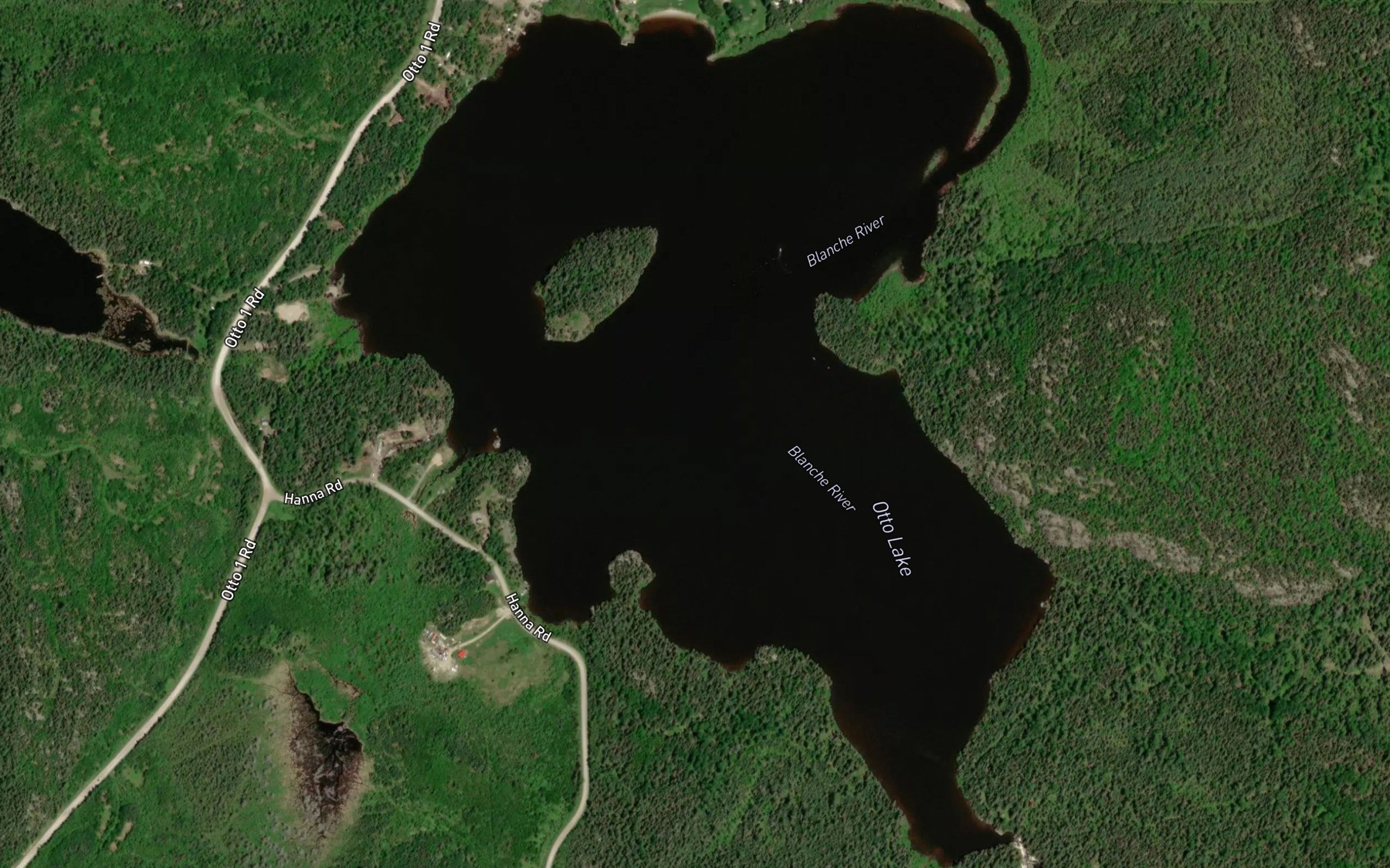 Satellite map of the Otto Lake