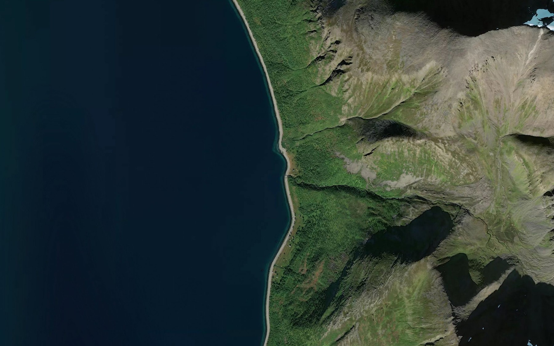Satellite map of the Kagbukta