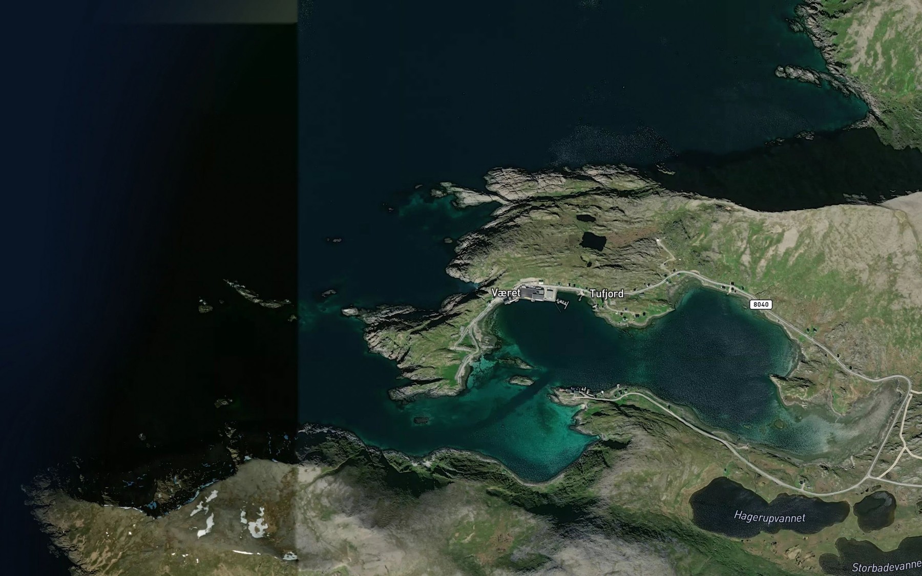 Satellite map of the Tapperkeila