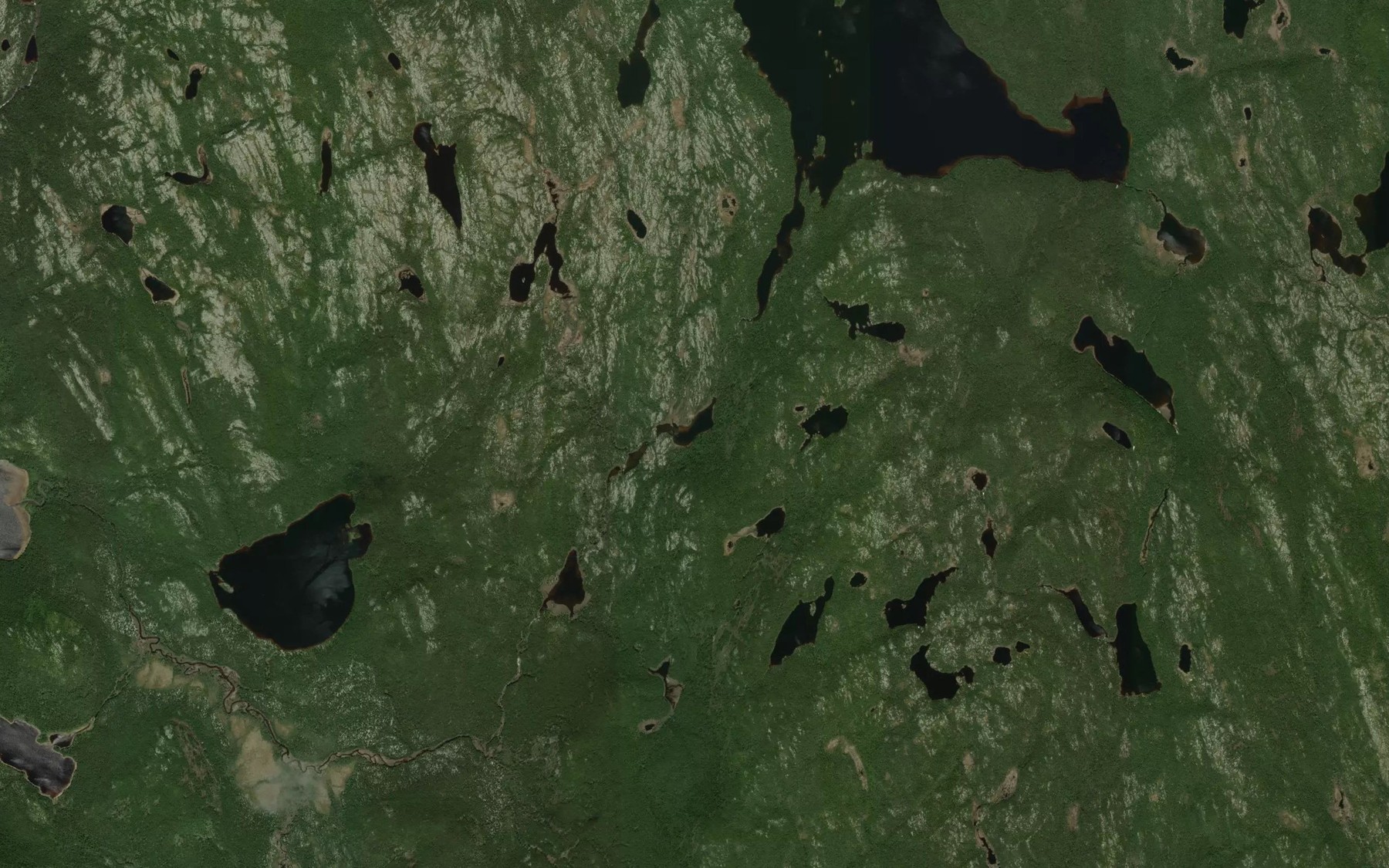 Satellite map of the Lac Turbeau