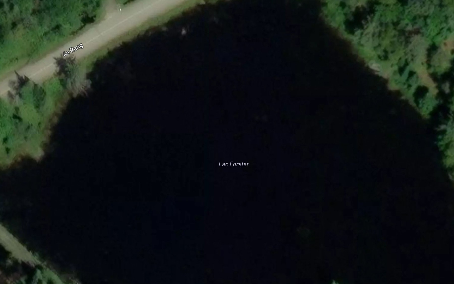 Satellite map of the Lac Forster