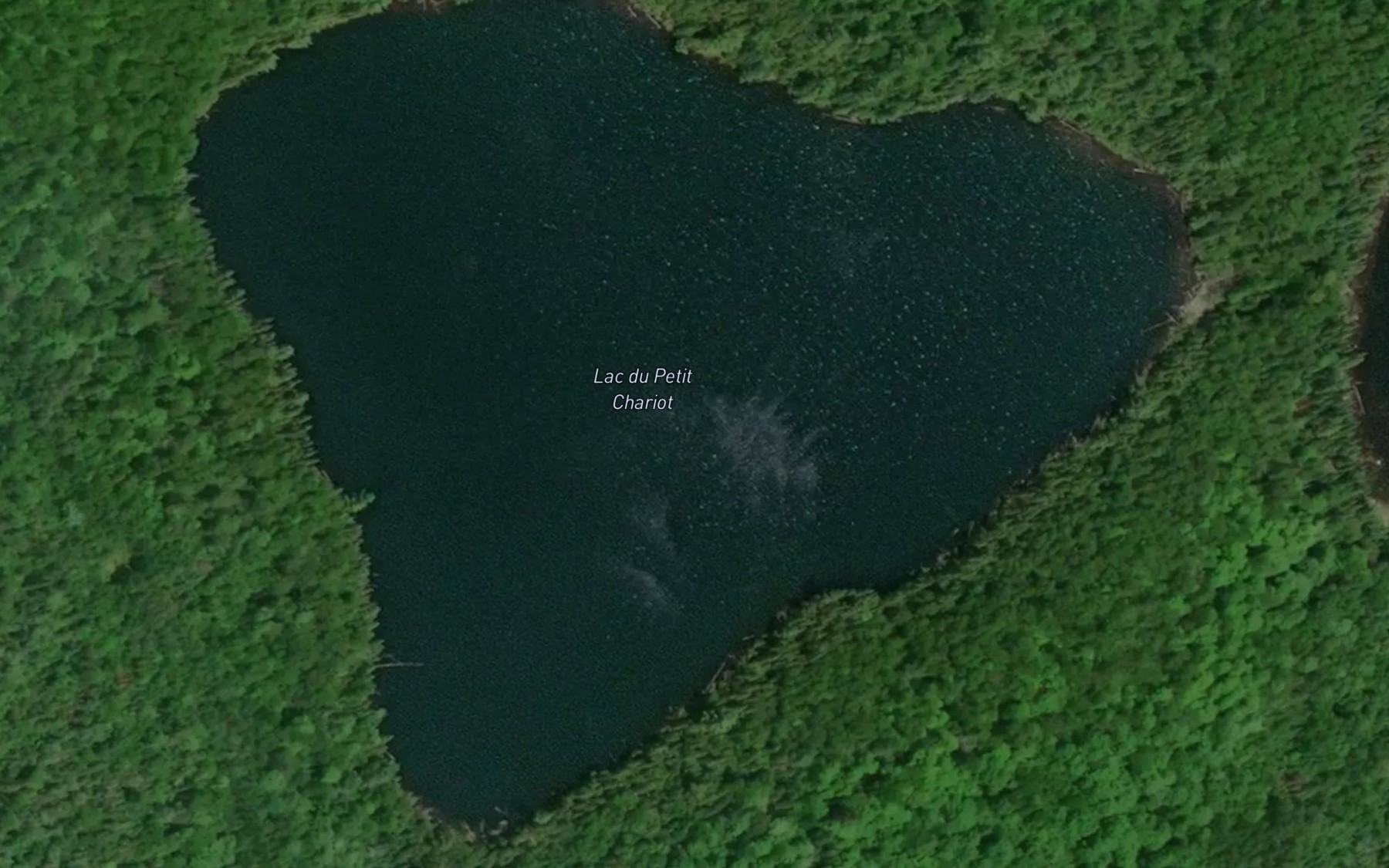 Satellite map of the Lac du Petit Chariot