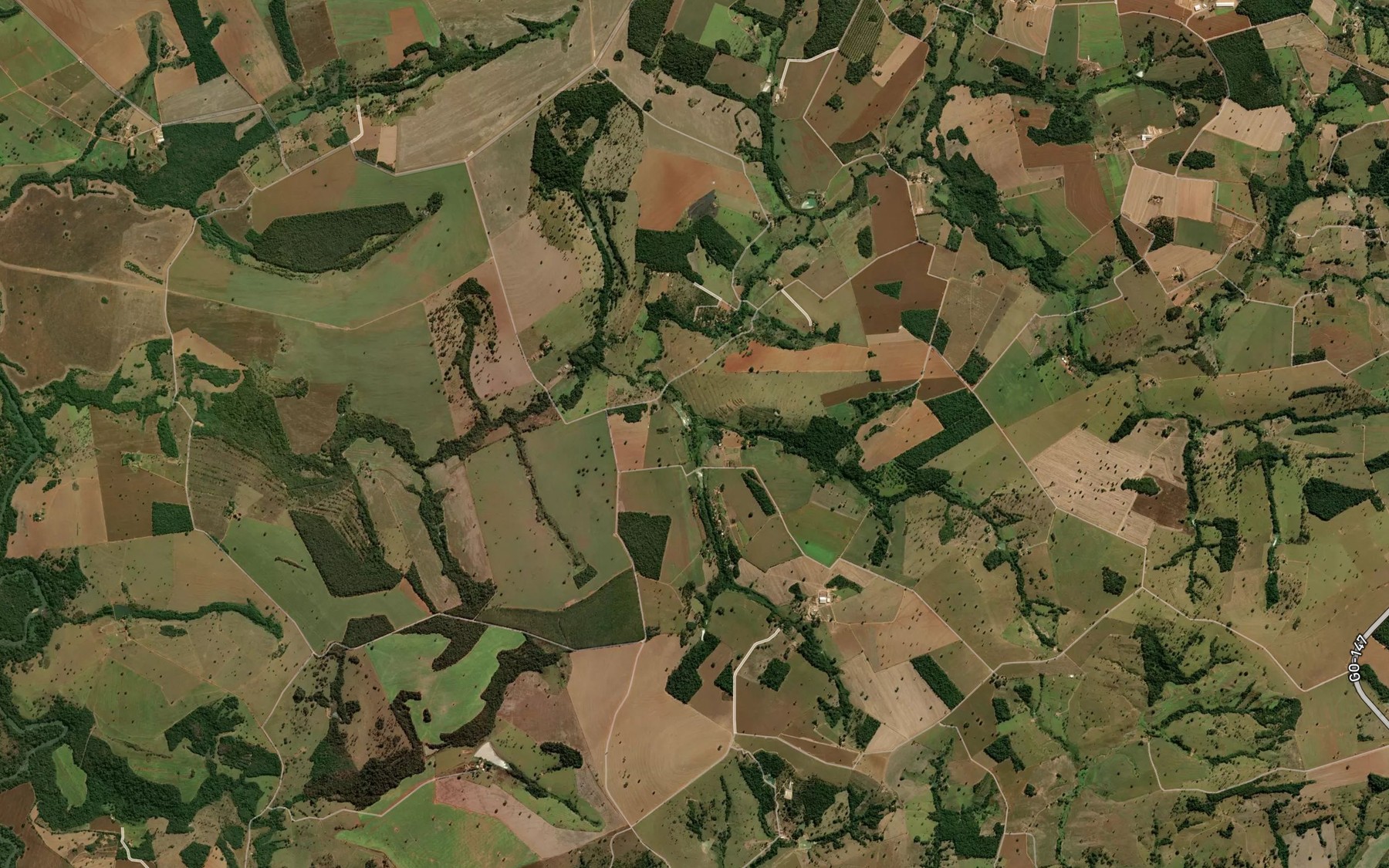 Satellite map of the Corrego do Marques