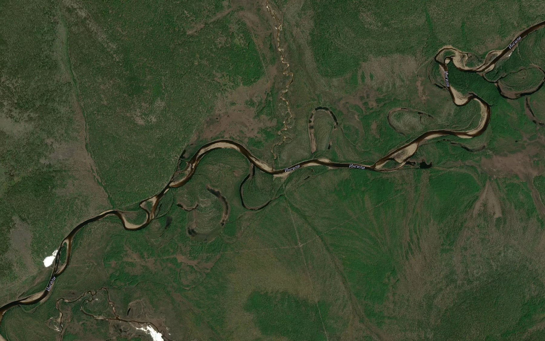 Satellite map of the Berek