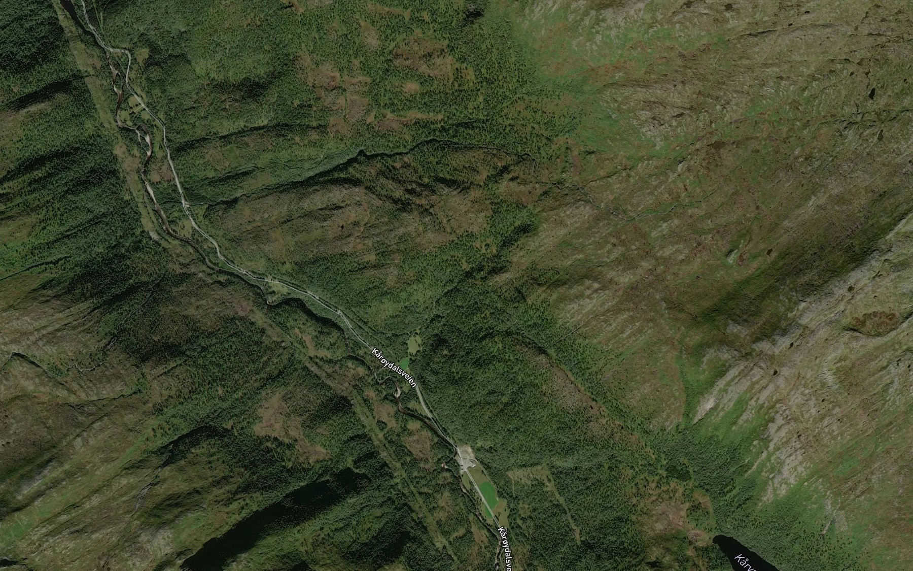 Satellite map of the Hoylolibekken
