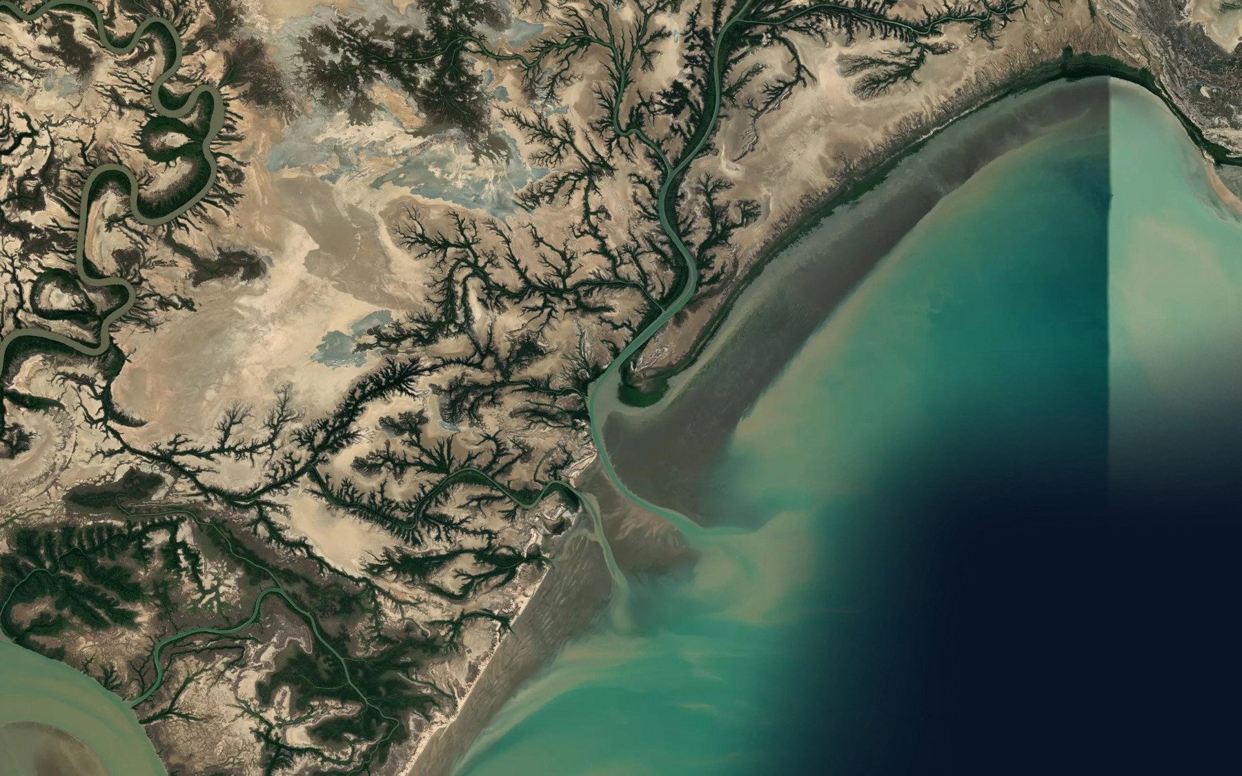 Satellite map of the Yiwapa Creek