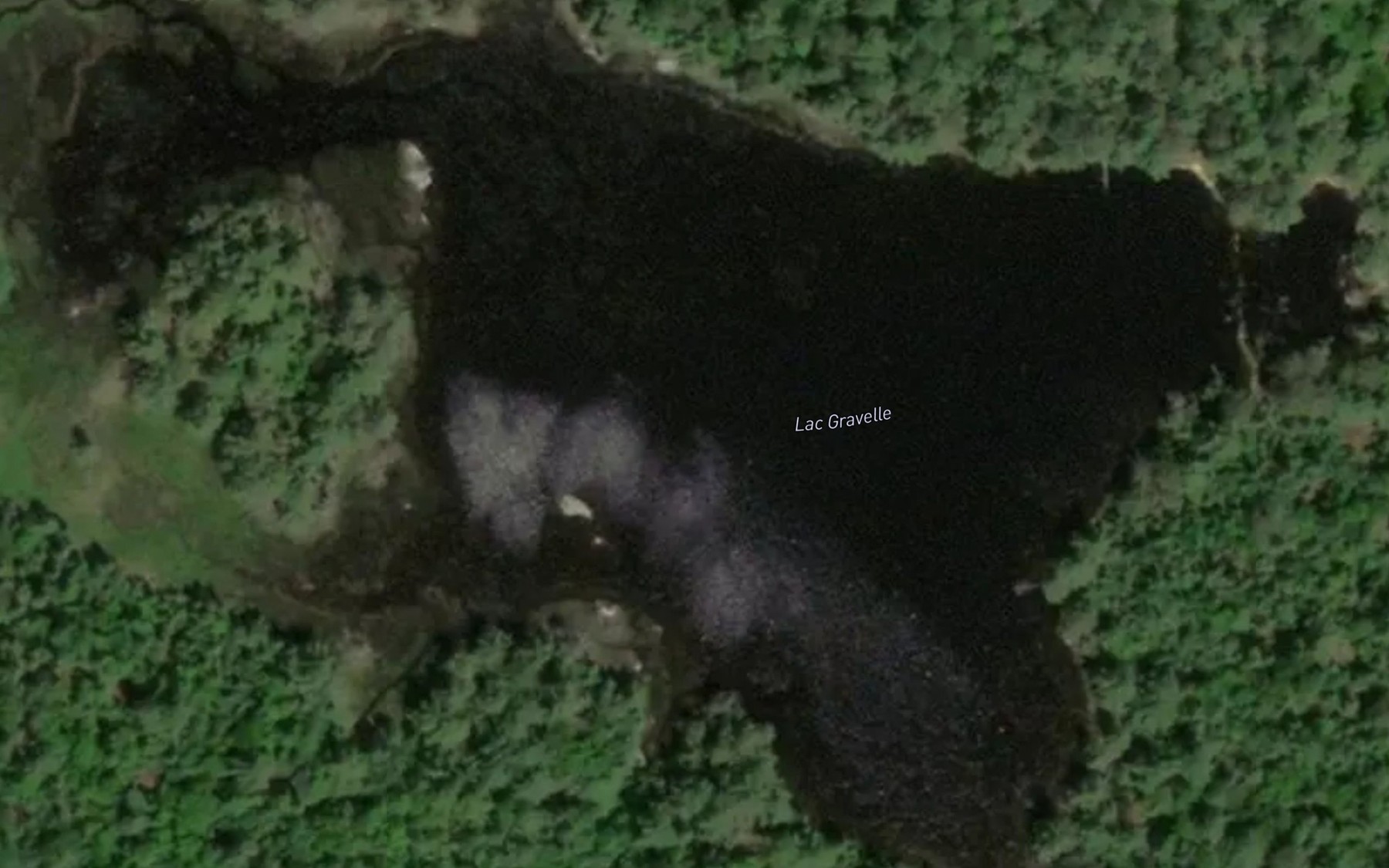 Satellite map of the Lac Gravelle
