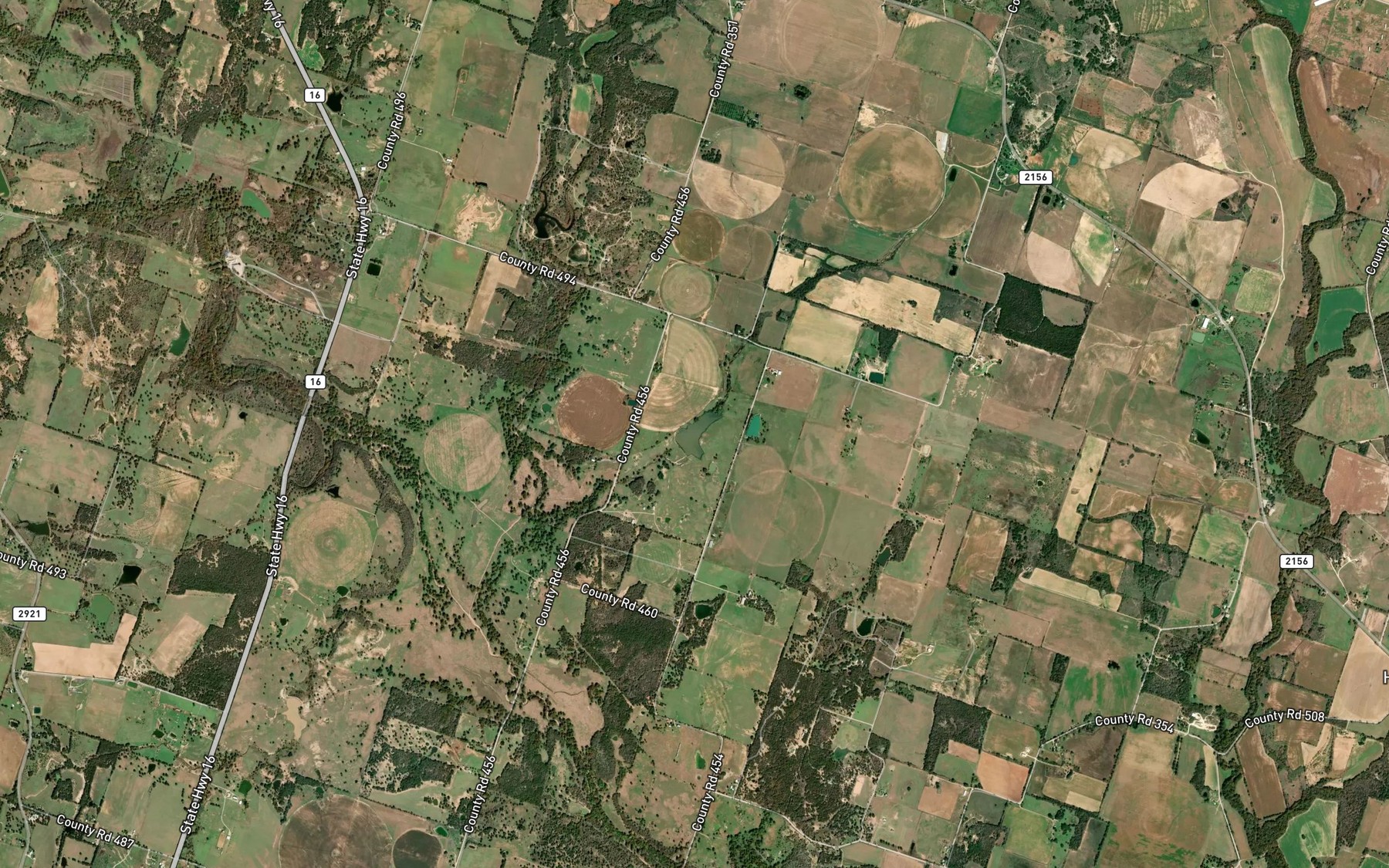 Satellite map of the Lake Hanson