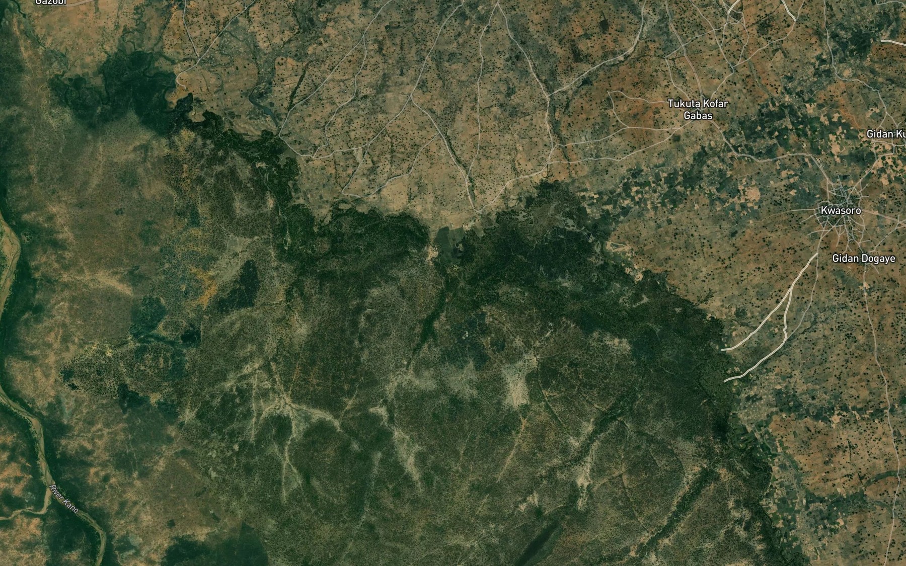 Satellite map of the River Murna