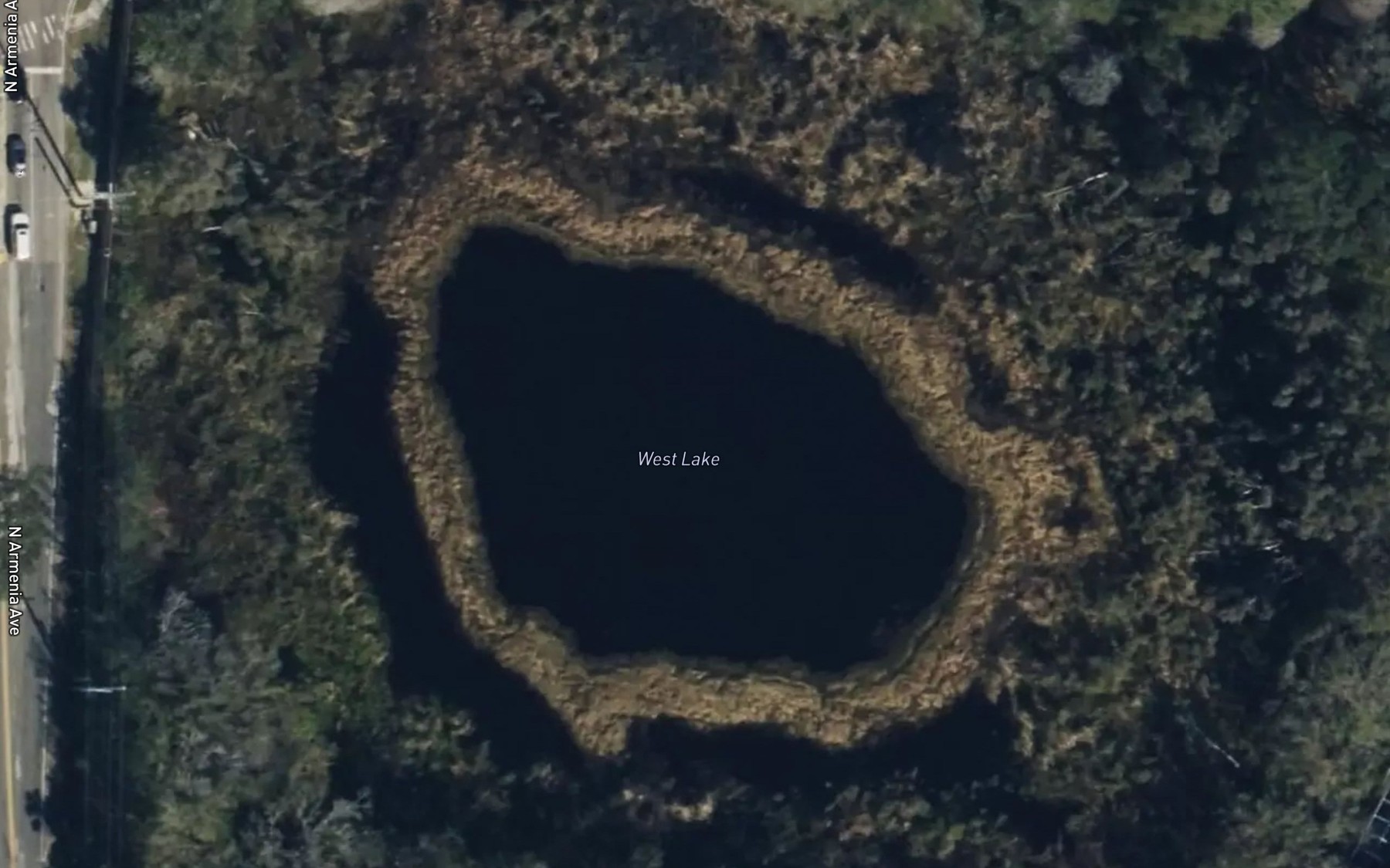 Satellite map of the West Lake