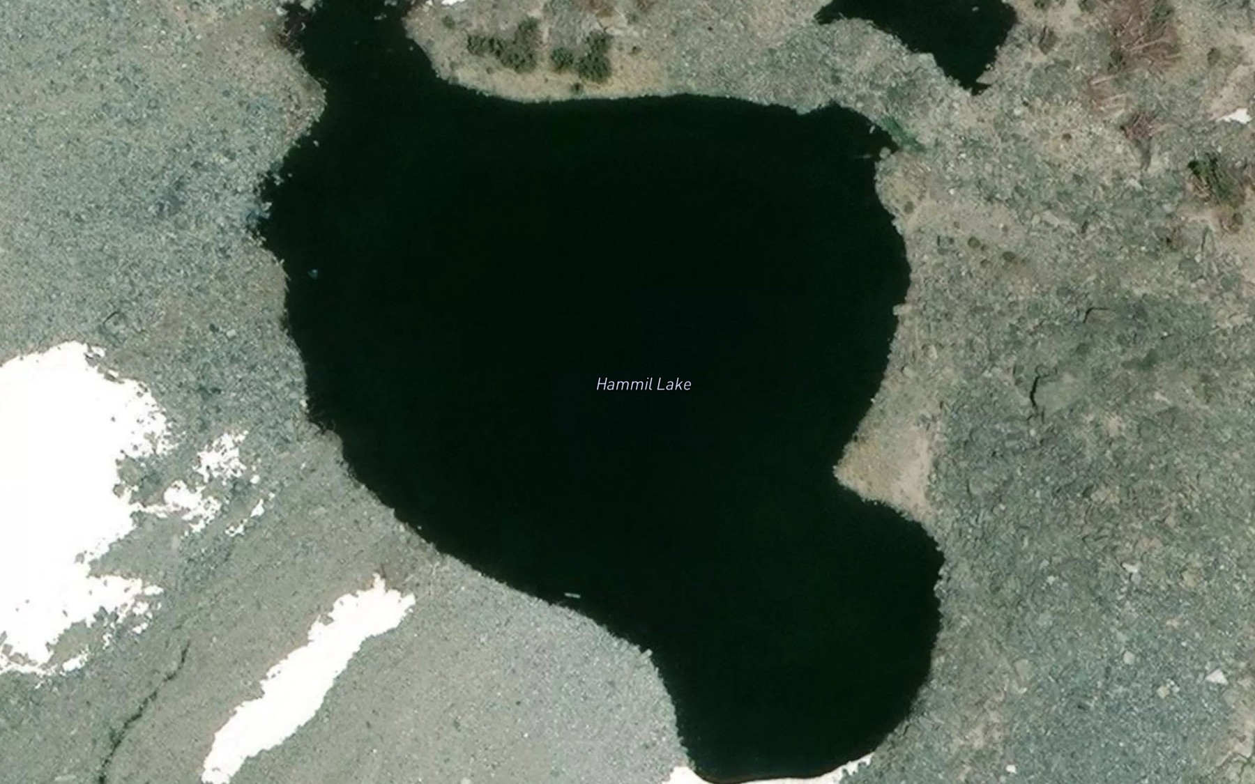 Satellite map of the Hammil Lake