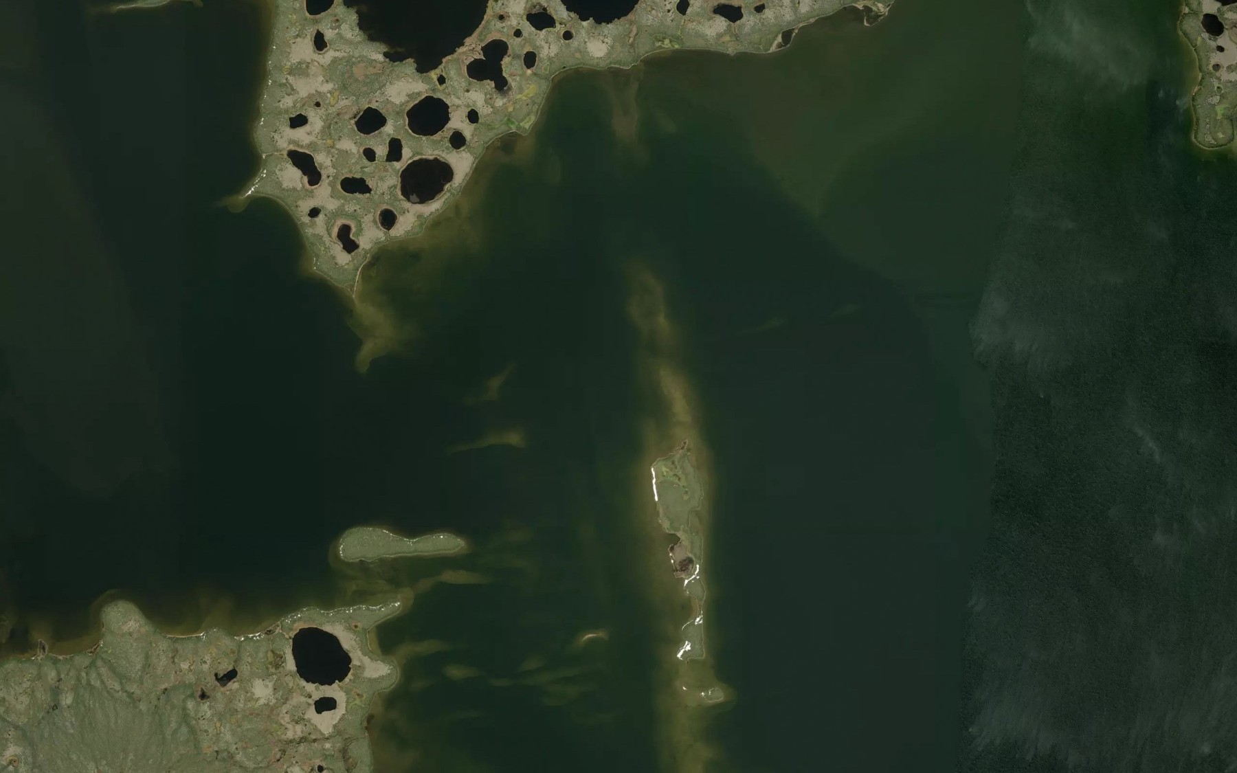 Satellite map of the Quinn Lake