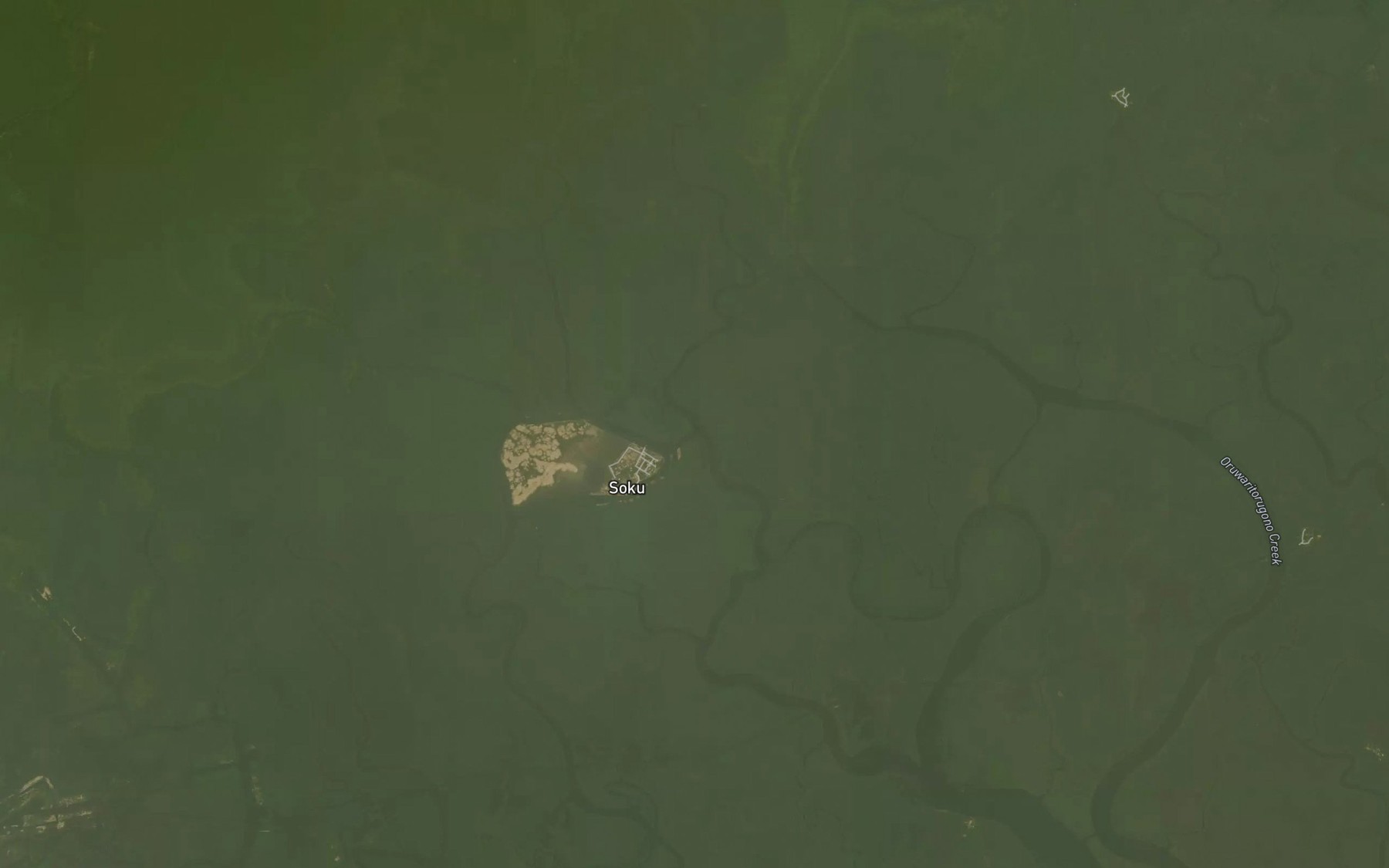 Satellite map of the Ejesiri Creek